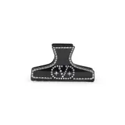 [Valentino Garavani] Valentino Garavani-Black Resin Hair Clip-Donna OS OS