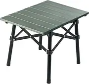 Naturehike Small Camping Table, Portable Folding Picnic Table, Aluminium Ultralight (1KG) Trestle Table for Camping Hiking Cycling Fishing (Green)