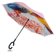 IOco Reverse Umbrella - Rainbow Lorikeet - Pink Canopy