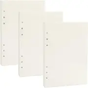 135 Sheets/270 Pages A5 Blank Paper, BetterJonny 6 Holes Refill Blank Paper 100gsm A5 Loose Leaf Binder Paper for A5 Binder Loose Leaf Refill Planner Inserts for Binder Refillable Journals Notebooks