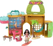 Mattel Disney Princess Toys, Moana Storytime Stackers Doll House with Moana Small Doll, 1 Animal Friend & 9 Accessories, Inspired by Disney Movie