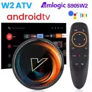 W2 ATV TV Box Android 11 Amlogic S905W2 Support 4K AV1 2.4&5G Wifi BT Voice T