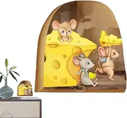Hole Wall Decals, Reading Book Fun Art, 15 * 15cm/5.9 * 5.9in, Fun Art Removable Sticker for Hotel, Offices, Bathroom, Living Room