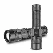 P70 Powerful Extremely Bright 3 Modes + Zomable LED Flashlight USB Rechargeable LED Torch Lantern 26650 Battery Best for