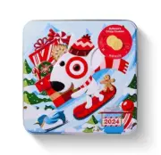 Target Bullseye 2024 Holiday Collectible Tin w/ Sugar Cookies New Limited