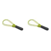 2PK Joseph & Joseph Twist 2-in-1 Flat/Balloon Kitchen Baking Cooking Whisk Grren