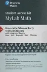 University Calculus: Early - Printed Access Code, by Hass Joel; Heil - New a