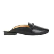 Naturalizer Emiline M Black Leather Mule Loafers H9427L1001