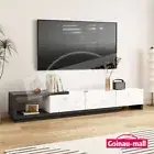 Extendable TV Stand Cabinet Wooden Console Entertainment Centre 190cm to 260cm