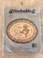NEW SEALED 1989 DIMENSIONS 7847 A DAUGHTER IS A FRIEND COUNTED CROSS STITCH KIT