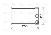 AVA Heater Core OLA6680 for Opel Insignia (2009) 2.0 Ecotec (for: Opel)