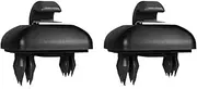 fhtpr 2Pcs Car Visor Clip,Fit For A1, A3 S3 A4 S4 Allroad A5 S5 Q3 Q5 8U0857562A Camper Accessories Hanger Clip Bracket Interior Car Visor Retaining Clip(Black-2pcs)