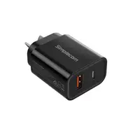 Simplecom Cu220 Dual Port Pd 20W Fast Wall Charger Usb C Usb A