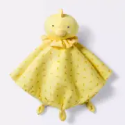 Cloud Island Duck Chick Plush Security Blanket Yellow Print Infant 12x12 NEW
