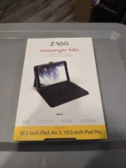 Zagg Messenger Folio Tablet Keyboard Case 10.2" iPad, Air 3, 10.5" iPad Pro *NEW