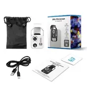 200X Phone Microscope with CPL Lens/LED Light/Universal Clip for iPhone/Andriod Phone To Enjoy Microworld for Kids and Adults White with CPL
