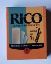 NEW RICO BARITONE SAXOPHONE REEDS STRENGTH 1.5 10 BOX