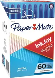 Inkjoy 50ST Ballpoint Pens, Medium Point (1.0Mm), Blue, 60 Count