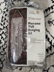 Vintage Solid Oak Inc. Macrame Wall Hanging Kit 10”x36”