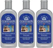 ✨3 pack Goddard?s Copper & Brass Polish, Copper Cleaner & Brass Cleaner for Long
