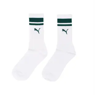 Puma 襪子 Classic 男女款 綠 長襪 中筒襪 條紋 單雙入 台製【ACS】 BB109220