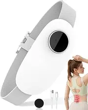 Heating Pad for Back Pain Relief-Lower Back Massager with Heat,Abdominal Belly Massagers with 6 Massage&16 Levels,3 Heated,Cordless Portable Travel Waist Wrap Belt,Mothers Day Gifts for Him Her