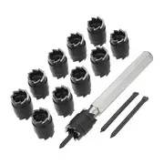 13Pcs Spot Welding Drill Bit Separate Remover Rotating Double Sided Spot Weld Cutter Set