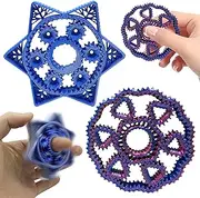 DOWNDRIFT Fidget Toy Pack Toy Set, 2 Pieces, 3D Fidget Set, Finger Toy, Fidget Spinner, Stress, Autism, ADHD, Anti-Anxiety, Stress Relief Toy for Children and Adults