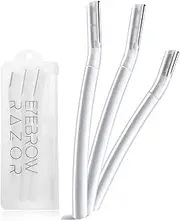 H HOME-MART 3Pcs Eyebrow Razor|Dermaplane Razor| Facial Razor Shaper Shavers Trimmers for Women & Man| Face Razors| Eyebrow Trimmer Multipurpose Exfoliating Home Skin Care, Professional Facial Hair Removal,Shaver and Eyebrow Shaper Tool