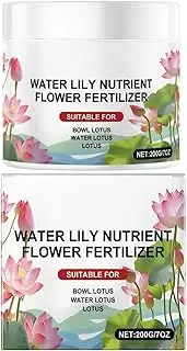 Pond Water Lily Nutrient - Water Lily Powder Nutrient | 200g Flowering Powder, Botanical Garden Pond Backyard Aquarium Planting Solution for Mother, Father