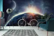 3D Space Planet Wallpaper Wall Mural Removable Self-adhesive 49