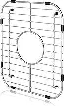 Orgneas Sink Protectors for Kitchen Sink, Single Bowl Sink Bottom Grid 12.5"x16"x1.25", 304 Premium Stainless Steel Grid Insert Sink Grate Drying Rack Centered Drain, 1 Pack