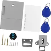 LOORGVEL RFID Electronic Cabinet Lock Hidden DIY Lock No Drilling Required Suitable for Lockers Cabinets Pry Design Easy Installation for Up to Thickness