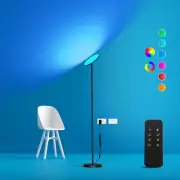 Modern LED Standing Floor Lamp with Remote & Touch Control 3600LM 36W RGB Mul...
