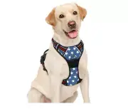 BARKBAY No Pull Dog Harness Step in Reflective Dog Harness with Front Clip Large
