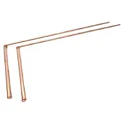 2x Pure Copper Metal Detection Rods Copper Dowsing for The Outdoors