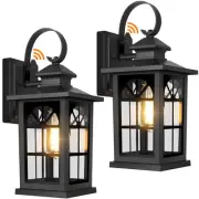 2-Pack Dusk to Dawn Outdoor Wall Light Fixtures, Aluminum Exterior Lighting F...