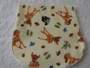 Bambi & Friends Lemon Burp Cloth Handmade