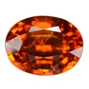 4.12 Ct. Awesome Luster Mandarin Garnet Brilliant Cut WITH GLC CERTIFY