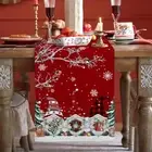 Gnomes Snowflake Bird Dining Table Runners Christmas Table Decoration