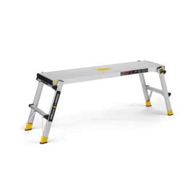 Aluminum Slim Fold Work Platform 47.25 X 12 X 20 Inch 300lb Load Cap Lightweight