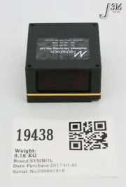 19438 SYMBOL LASER BARCODE SCANNER, SP8882-5614 (NEW) LS-1220-I322A
