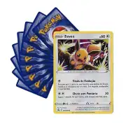 Card Pokémon Portuguese - Eevee Holo Promo SWSH118 + 10 Cards in Portuguese