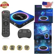 Latest Android 13.0 Quad-Core TV Box - 4GB RAM, 8K Resolution & Mini Keyboard