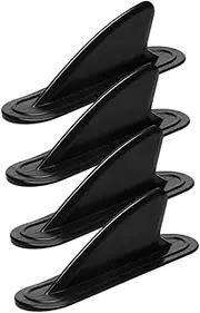 Milisten Small Fin Set for Paddleboard 4pcs Plastic Tail Fins Surfboard Stabilizer Replacement Parts Easy to Assemble for