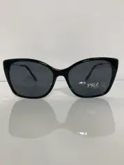 NIB Prada SPR12X 1AB5Z1 Black Cateye Polarized Woman’s Sunglasses 54mm