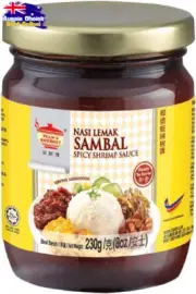 Nasi Lemak Sambal Sauce Malaysian Chili Paste Spicy Condiment 230g