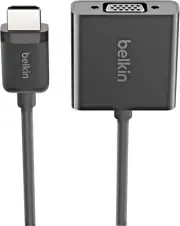 Belkin HDMI to VGA Adapter with Micro-USB Power, 6", Black (BLKAV10170BT)