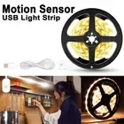 LED Sensor Light Strip Waterproof Flexible Tape USB Powered Home Decoration