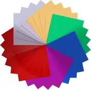 112 Sheets Metallic Foil Origami Paper Set, Shiny Mirror Folding Paper Sheets fo